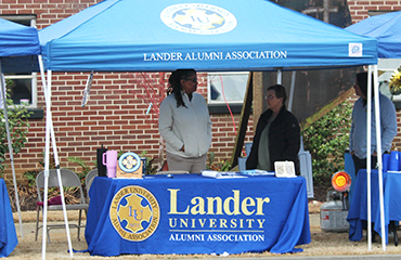 alumni affairs tent