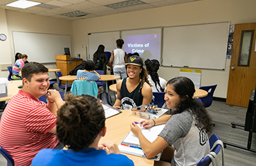 students in criminology class